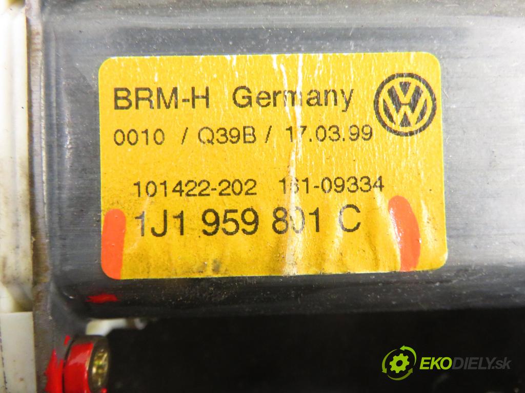 VW BORA (1J2) SEDAN 1999 74,00 1.6 - AKL 1595,00 mechanismus oken 1J2959801C ; 1J4837729AA
