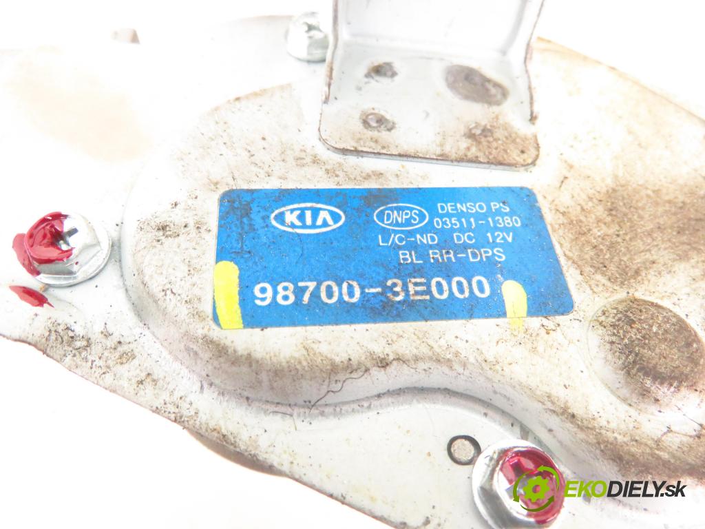KIA SORENTO I (JC) SUV 2007 125,00 2.5 CRDi 170 - D4CB 2497,00 motorek stěrače ZADNÍ: 987003E000