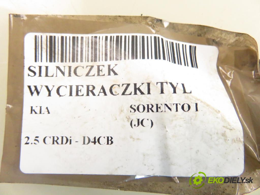 KIA SORENTO I (JC) SUV 2007 125,00 2.5 CRDi 170 - D4CB 2497,00 motorek stěrače ZADNÍ: 987003E000