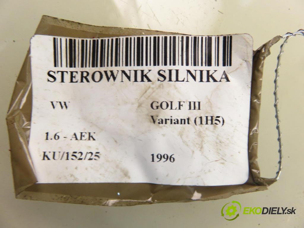 VW GOLF III Variant (1H5) KOMBI 1996 74,00 1.6 - AEK 1595,00 Riadiaca jednotka Motor 037906025J