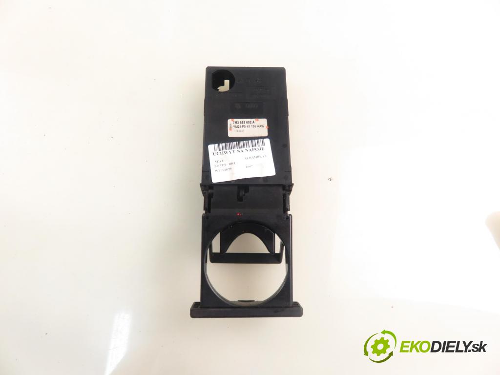 SEAT ALHAMBRA (7V8, 7V9) MINIVAN 2007 103,00 2.0 TDI - BRT 1968,00 Držiak na nápoje 7M3858602A ; YM21FO48196AAW (Držiak (úchyt) na nápoje)