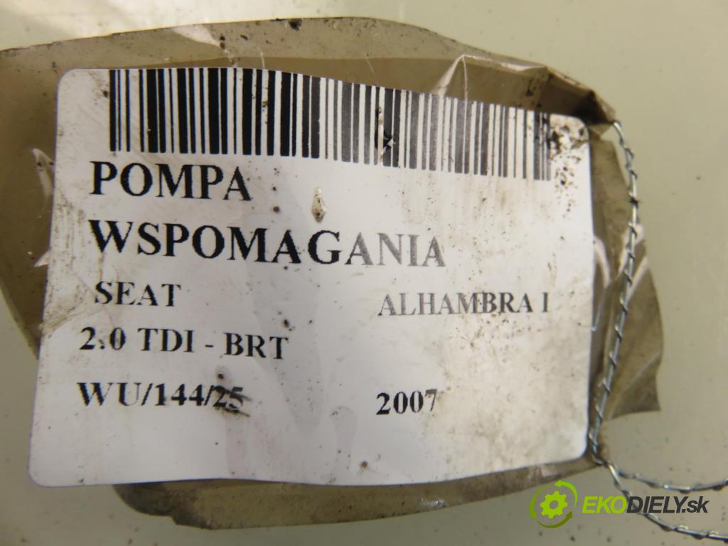 SEAT ALHAMBRA (7V8, 7V9) MINIVAN 2007 103,00 2.0 TDI - BRT 1968,00 pumpa servočerpadlo 7M0145157AA (Servočerpadlá, pumpy řízení)