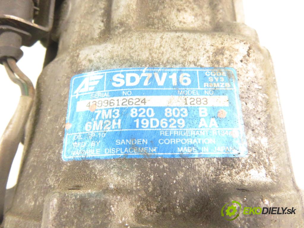 SEAT ALHAMBRA (7V8, 7V9) MINIVAN 2007 103,00 2.0 TDI - BRT 1968,00 KOMPRESOR: klimatizácie 7M3820803B ; 6M2H19D629AA (Kompresor klimatizácie)