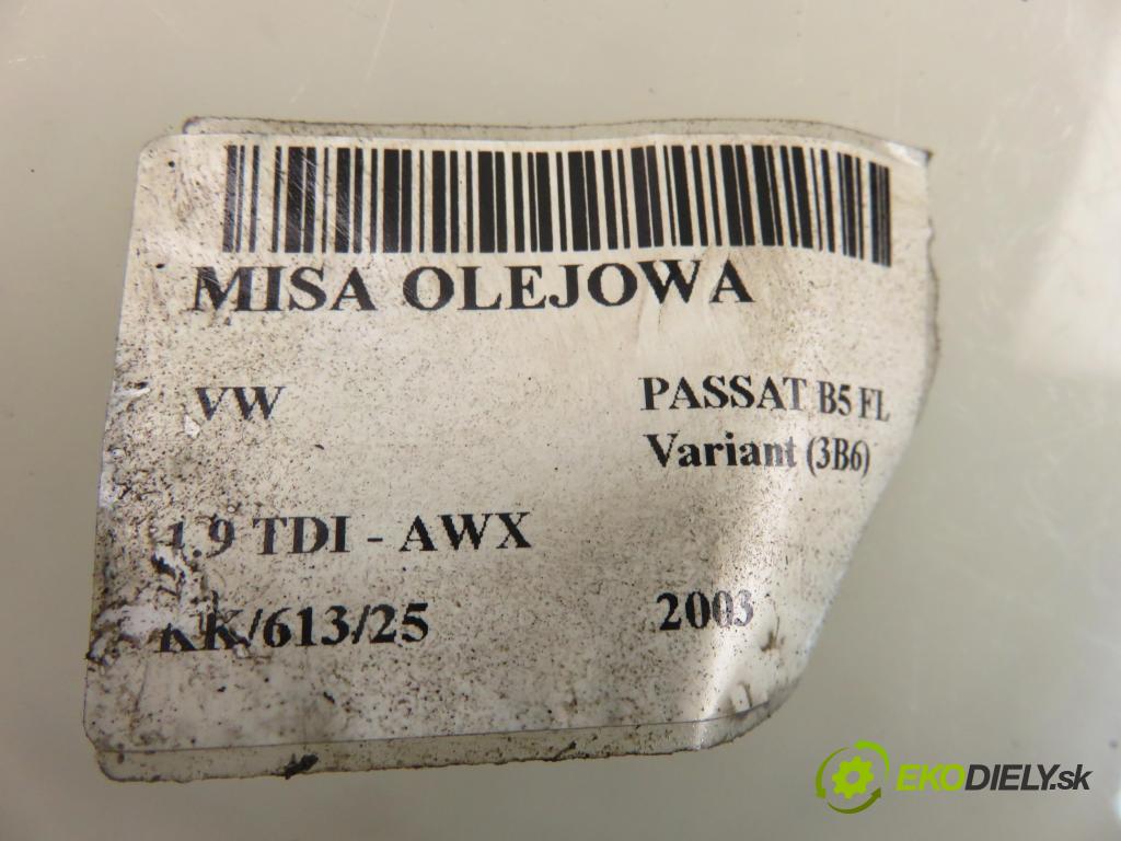 VW PASSAT B5.5 Variant (3B6) KOMBI 2003 96,00 1.9 TDI - AWX 1896,00 vana olejová 06B103603AQ (Olejové vany)
