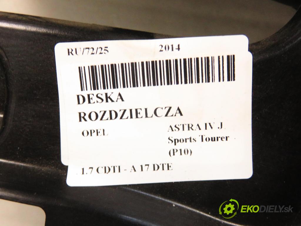 OPEL ASTRA J Sports Tourer (P10) KOMBI 2014 81,00 1.7 CDTI - A 17 DTE 1686,00 doska
