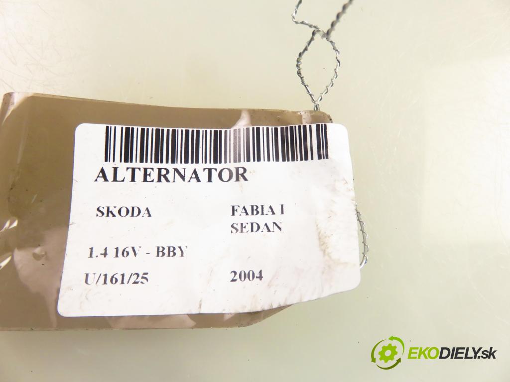 SKODA FABIA I SEDAN (6Y3) SEDAN 2004 55,00 1.4 16V - BBY 1390,00 Alternátor 0124315007 (Alternátory)