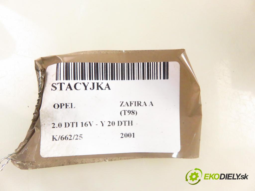 OPEL ZAFIRA A Nadwozie Wielkopojemne (MPV) (T98)  MINIVAN 2001 74,00 2.0 DTI 16V 101 - Y 20 DTH 1995,00 spinačka 24445098 ; 5WK4763 (Spínacia skrinka)