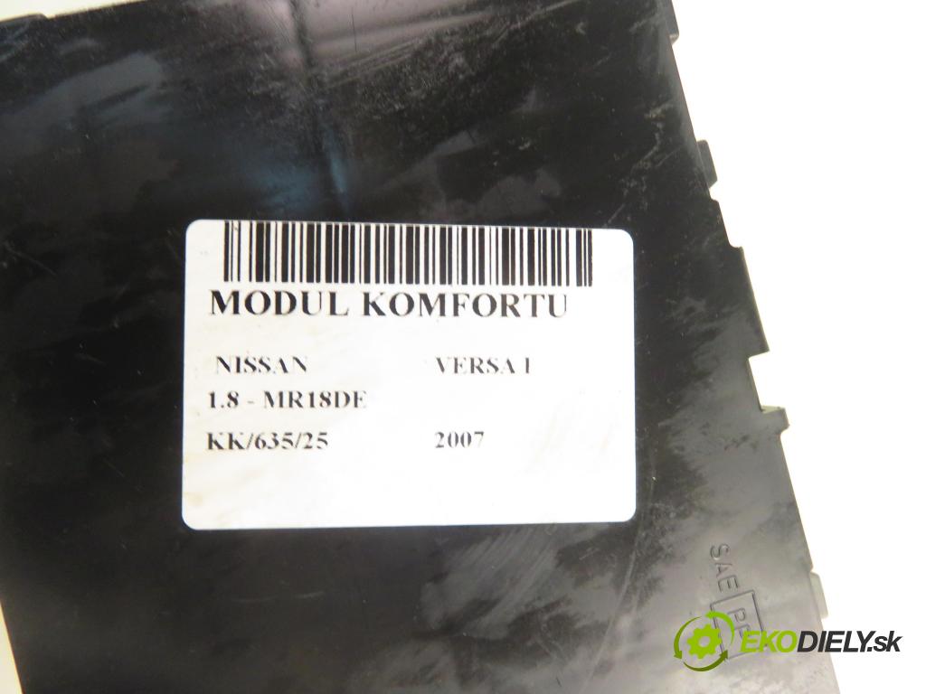 NISSAN VERSA I HB 2007 93,00 1.8 - MR18DE 1798,00 MODUL komfortu 284B1EL01A
