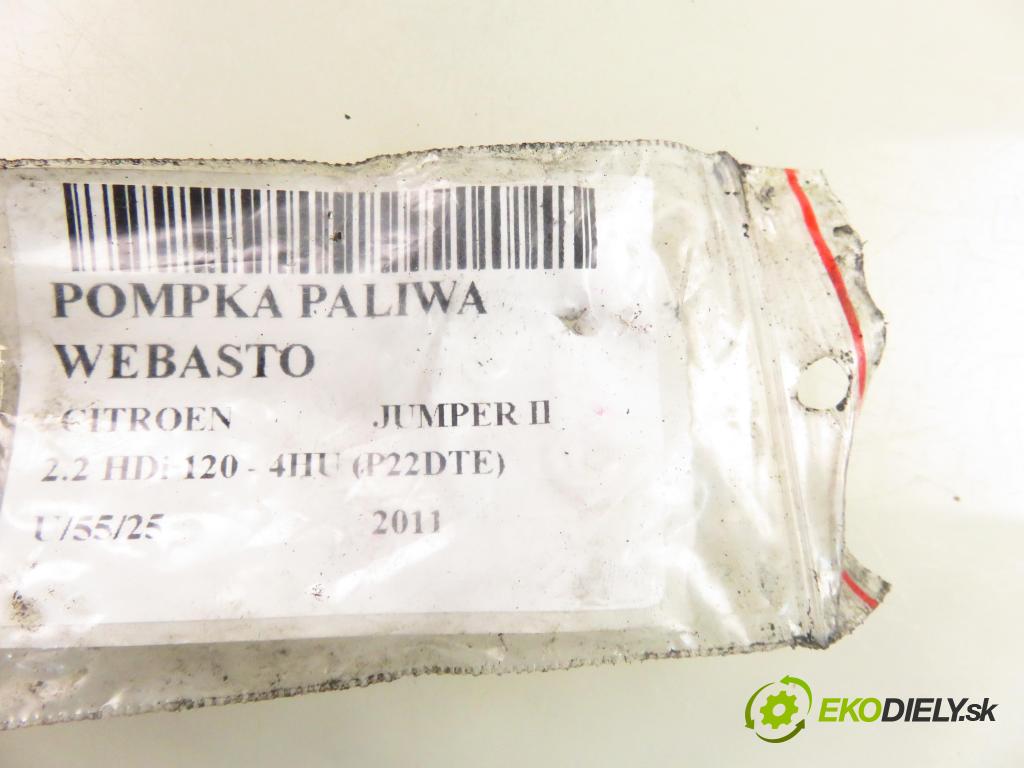 CITROEN JUMPER Skrzynia FURGON 2011 88,00 2.2 HDi 120 - 4HU (P22DTE) 2198,00 motorek paliva Webasto