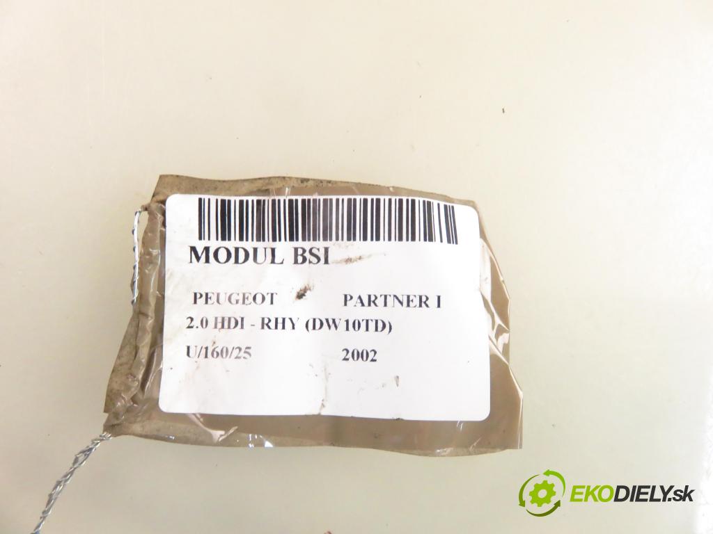 PEUGEOT PARTNER Combispace (5F) KOMBIVAN 2002 66,00 2.0 HDI - RHY (DW10TD) 1997,00 MODUL BSI 9642409880