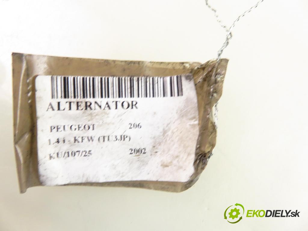 PEUGEOT 206 liftback (2A/C) HB 2002 55,00 1.4 75 - KFW 1360,00 Alternátor 9642879980 (Alternátor)