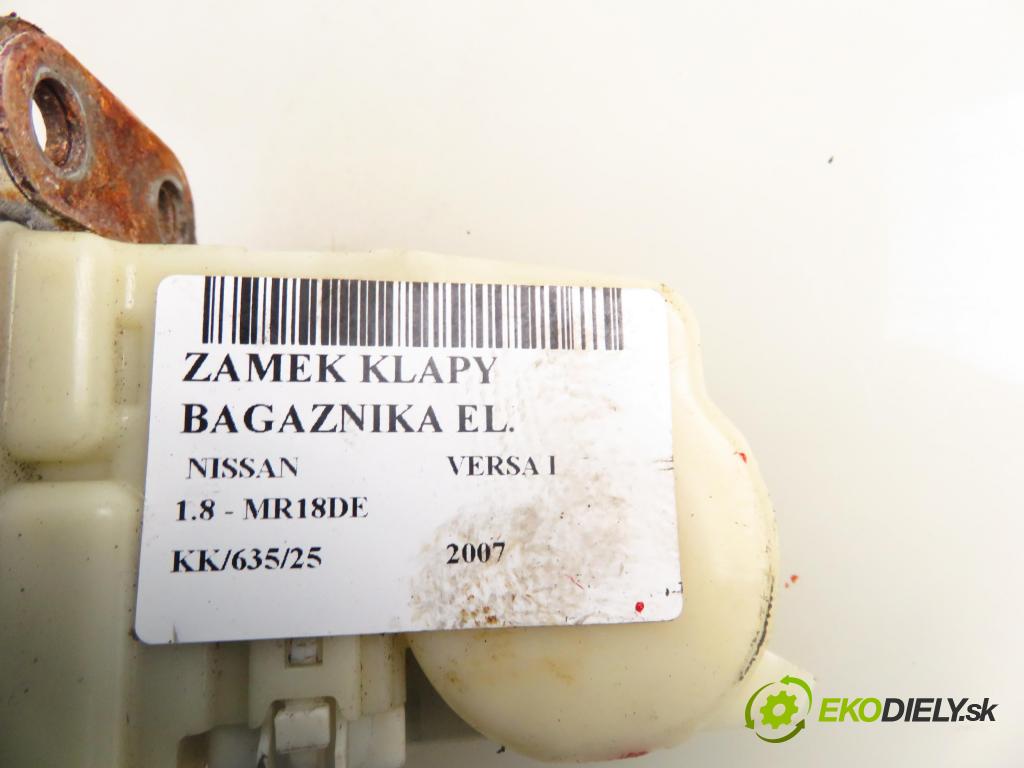NISSAN VERSA I HB 2007 93,00 1.8 - MR18DE 1798,00 zámok dveří kufr EL.