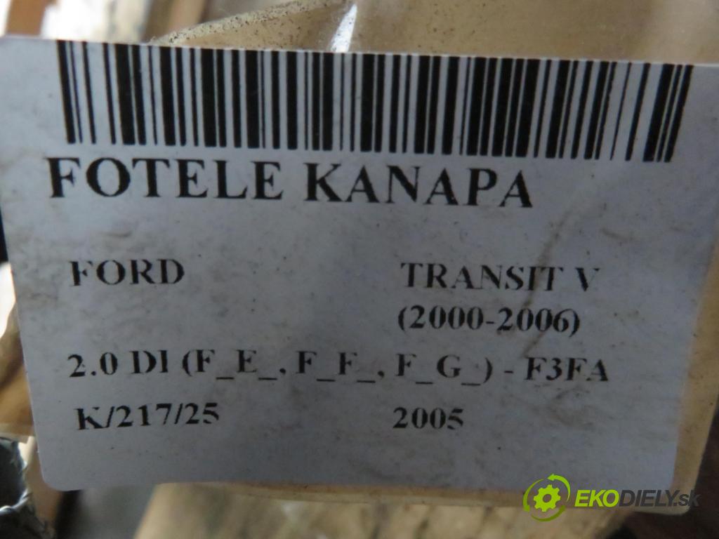 FORD TRANSIT TOURNEO Autobus (FC_ _) BUS 2005 63,00 2.0 DI 86 - F3FA 1998,00 Sedadlá, sedačky Sedadlo 