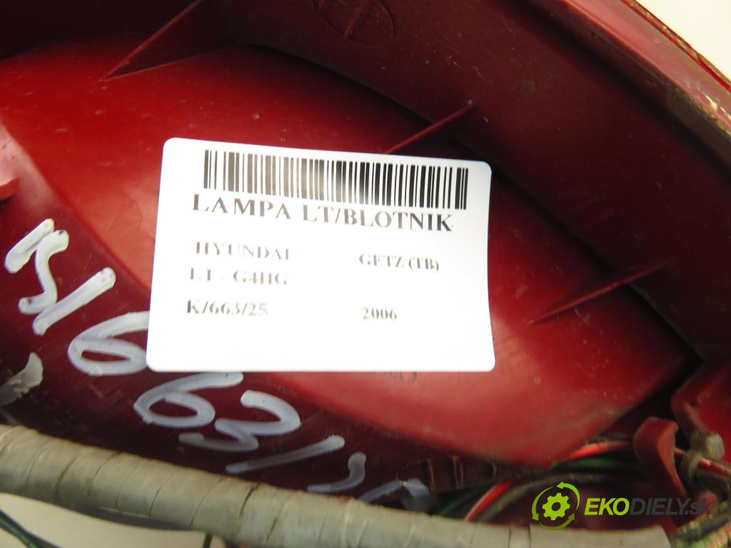 HYUNDAI GETZ (TB) HB 2006 49,00 1.1 SOHC 12V 67 - G4HG 1086,00 Svetlo ľavé zadné