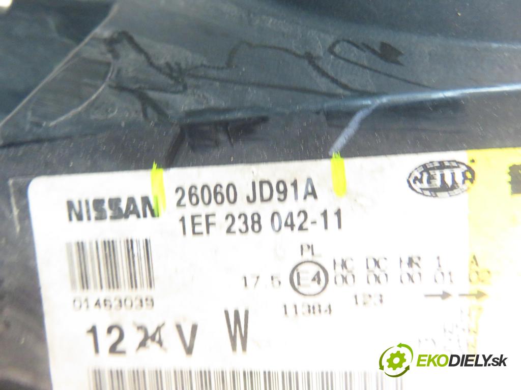 NISSAN QASHQAI / QASHQAI +2 I (J10, JJ10) CROSSOVER 2009 104,00 2.0 AWD 141 - MR20DE 1997,00 světlo LP 26060JD91A