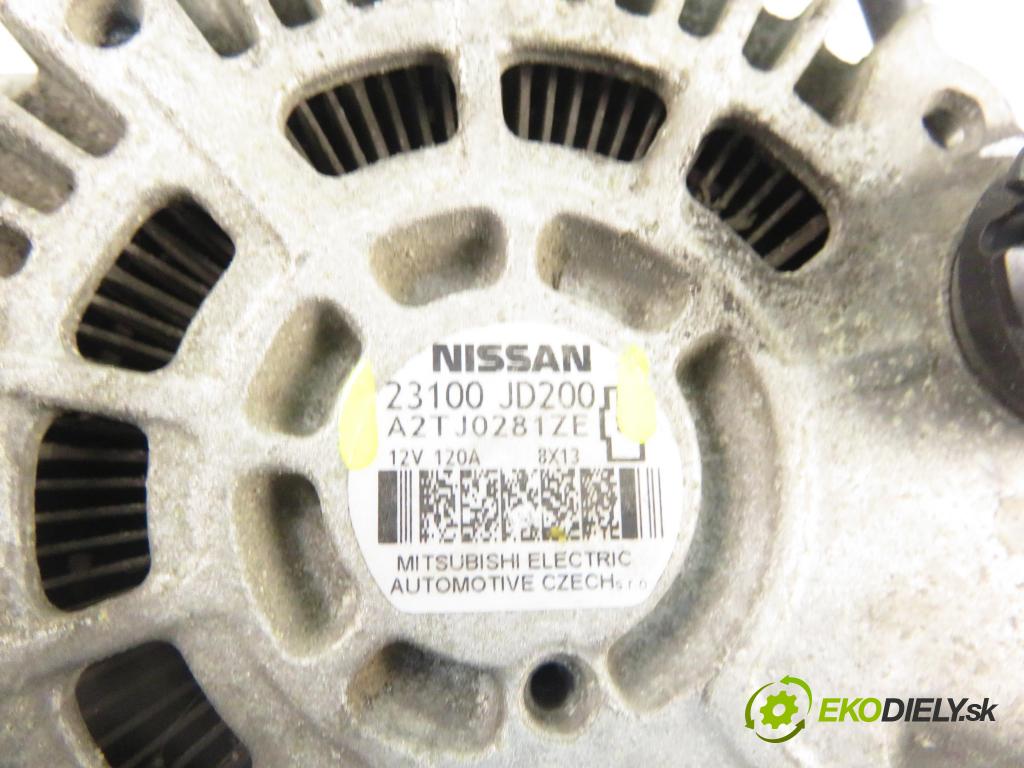 NISSAN QASHQAI / QASHQAI +2 I (J10, JJ10) CROSSOVER 2009 104,00 2.0 AWD 141 - MR20DE 1997,00 Alternátor A2TJ0281ZE ; 23100JD200 (Alternátor)