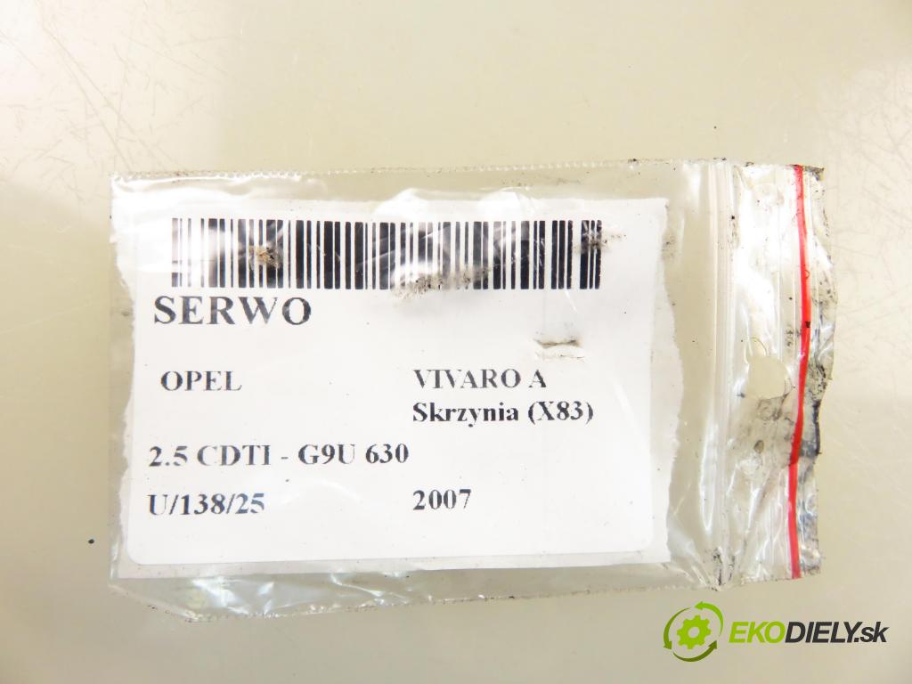 OPEL VIVARO A Skrzynia (X83) FURGON 2007 84,00 2.5 CDTI - G9U 630 2464,00 Posilovač 93857443 ; 8200506839 (Servočerpadlo, pumpa riadenia)