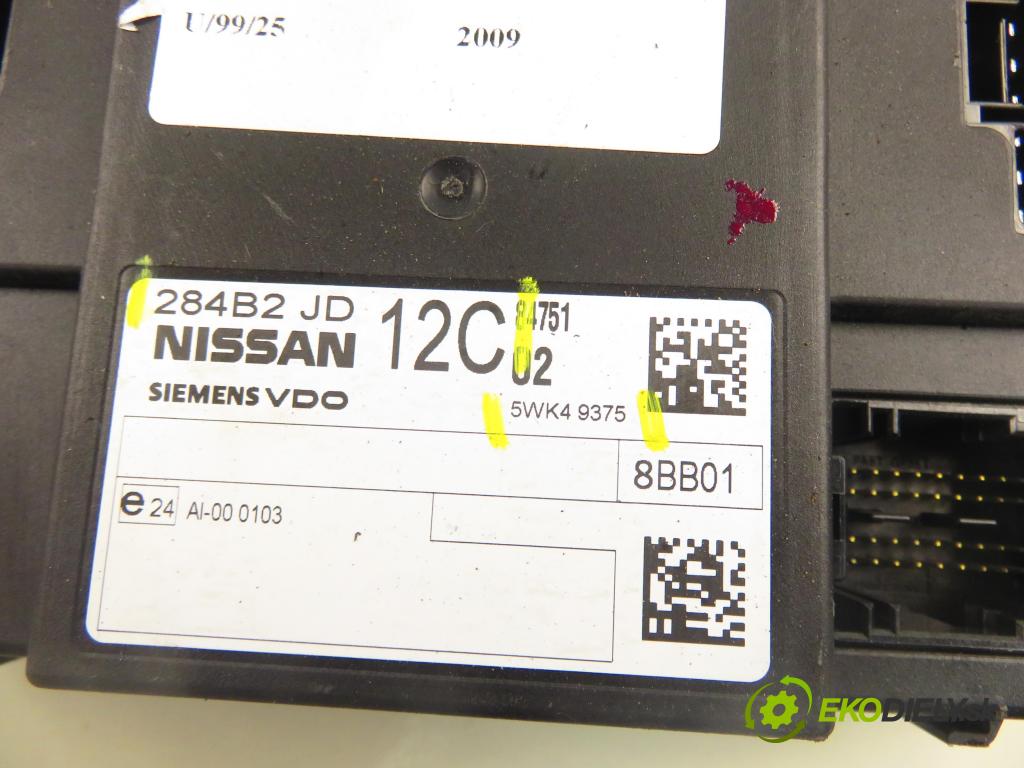 NISSAN QASHQAI / QASHQAI +2 I (J10, JJ10) CROSSOVER 2009 104,00 2.0 AWD 141 - MR20DE 1997,00 MODUL komfortu 284B2JD12C ; 5WK49375