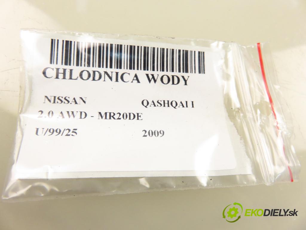 NISSAN QASHQAI / QASHQAI +2 I (J10, JJ10) CROSSOVER 2009 104,00 2.0 AWD 141 - MR20DE 1997,00 chladič vody 21410JD21B ; M145287A