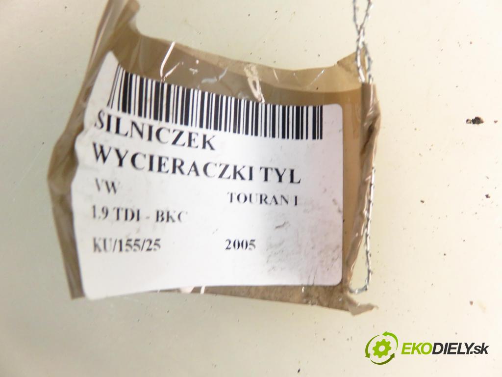 VW TOURAN (1T1, 1T2) MINIVAN 2005 77,00 1.9 TDI - BKC 1896,00 motorek stěrače ZADNÍ: 1T0955711 ; 0390201598