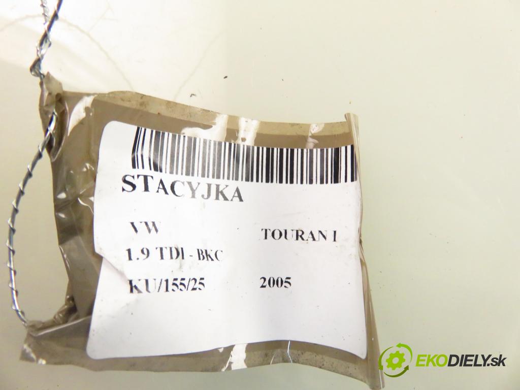 VW TOURAN (1T1, 1T2) MINIVAN 2005 77,00 1.9 TDI - BKC 1896,00 spinačka 1K0905851B (Spínacia skrinka)