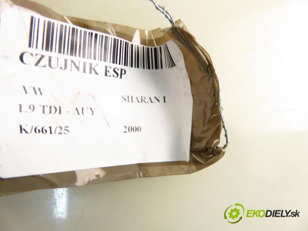 VW SHARAN (7M8, 7M9, 7M6) MINIVAN 2000 85,00 1.9 TDI PD 115 - AUY 1896,00 snímač ESP 7M3907637 ; YM212C184AA ; 1J0907651A