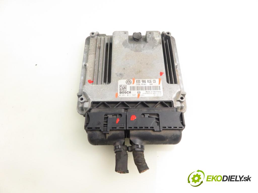 VW TOURAN (1T1, 1T2) MINIVAN 2005 77,00 1.9 TDI - BKC 1896,00 Riadiaca jednotka Motor 03G906016CD ; 0281011945