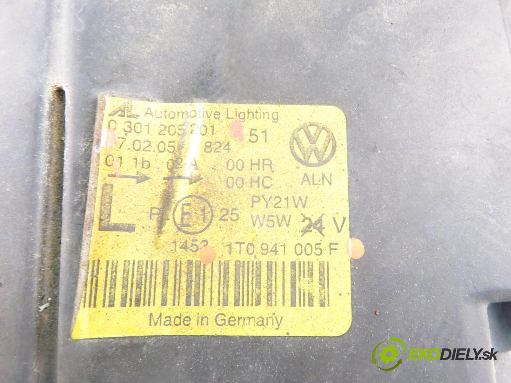 VW TOURAN (1T1, 1T2) MINIVAN 2005 77,00 1.9 TDI - BKC 1896,00 světlo LP 1T0941005F ; 0301205201