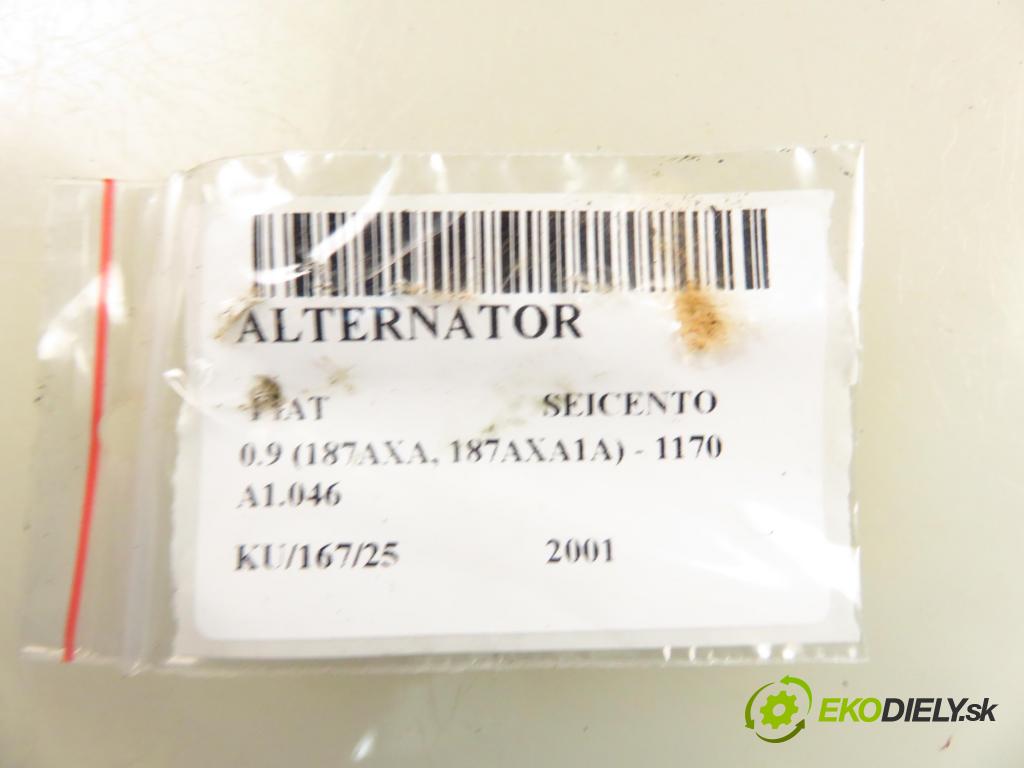 FIAT SEICENTO / 600 (187_) HB 2001 29,00 0.9 39 - 1170 A1.046 899,00 Alternátor 2720200 (Alternátor)
