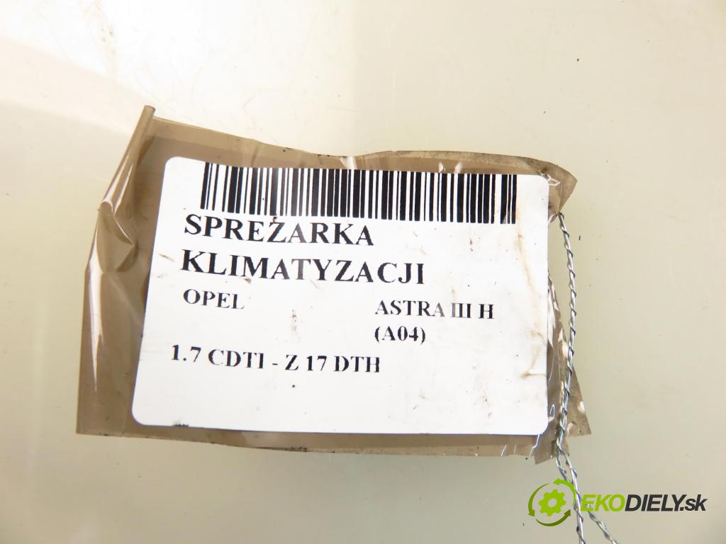 OPEL ASTRA H (A04) HB 2004 74,00 1.7 CDTI 100 - Z 17 DTH 1686,00 KOMPRESOR: klimatizácie 13124751 (Kompresor klimatizácie)