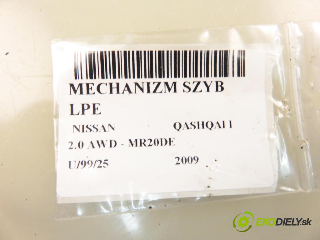 NISSAN QASHQAI / QASHQAI +2 I (J10, JJ10) CROSSOVER 2009 104,00 2.0 AWD 141 - MR20DE 1997,00 mechanismus oken 80771JD00A