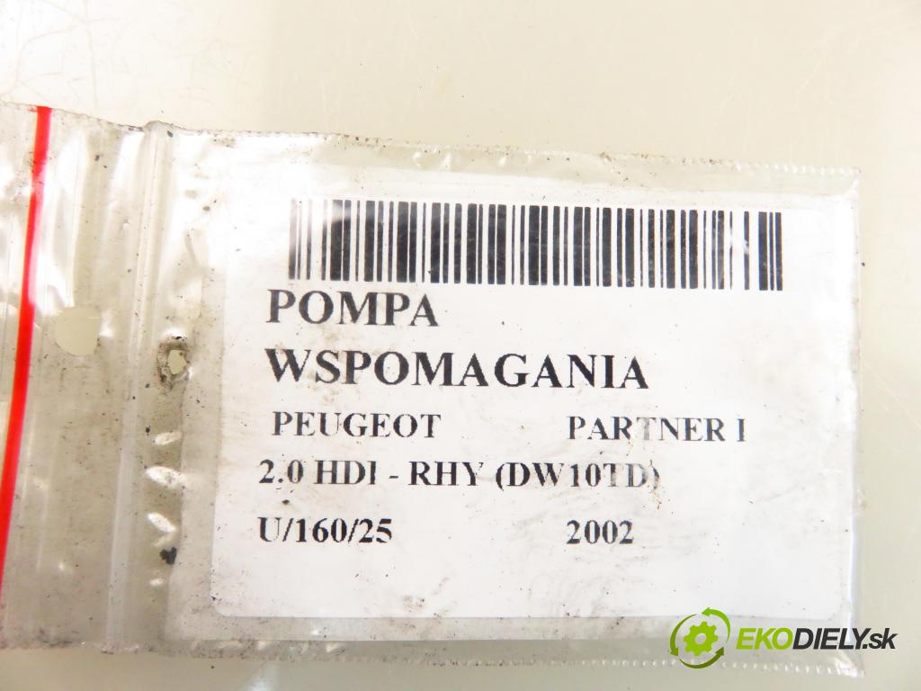 PEUGEOT PARTNER Combispace (5F) KOMBIVAN 2002 66,00 2.0 HDI - RHY (DW10TD) 1997,00 Pumpa servočerpadlo 550053 (Servočerpadlo, pumpa riadenia)