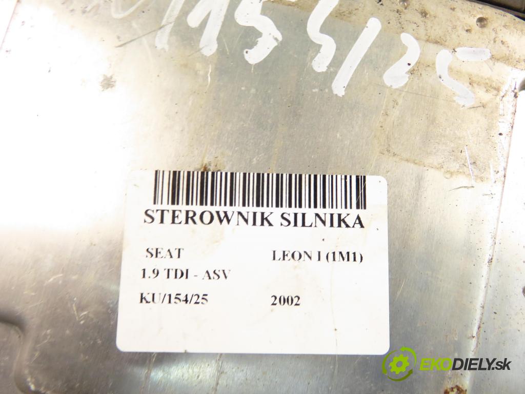 SEAT LEON (1M1) HB 2002 81,00 1.9 TDI 110 - ASV 1896,00 Riadiaca jednotka Motor 038906012FK ; 0281010683