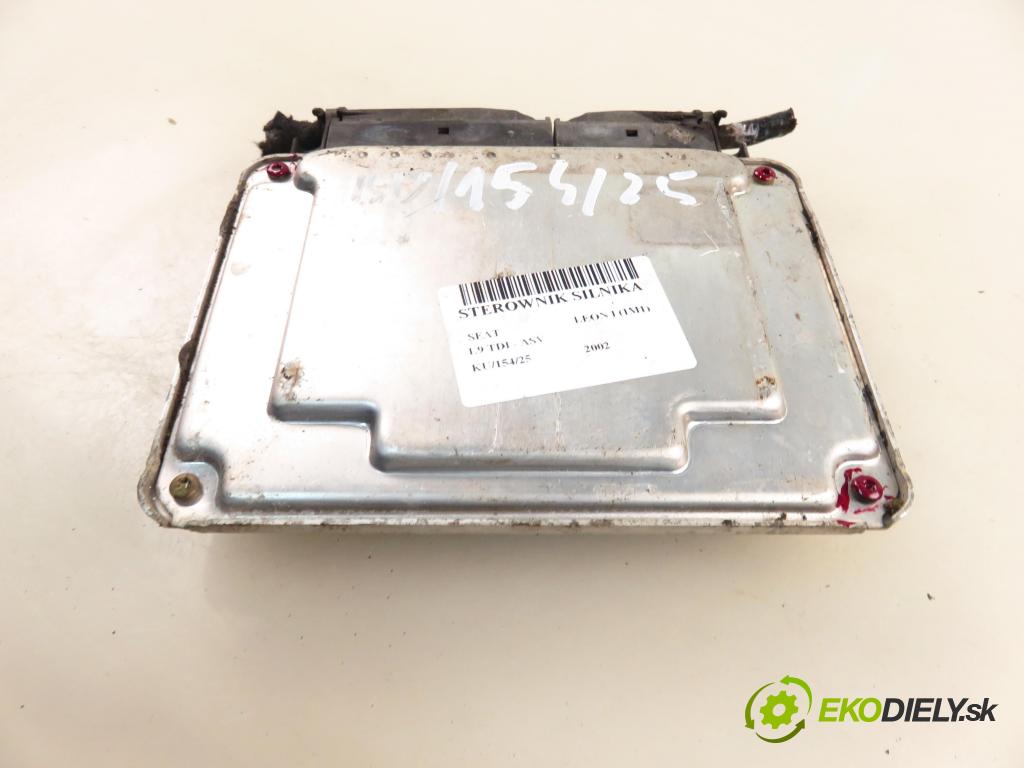 SEAT LEON (1M1) HB 2002 81,00 1.9 TDI 110 - ASV 1896,00 Riadiaca jednotka Motor 038906012FK ; 0281010683