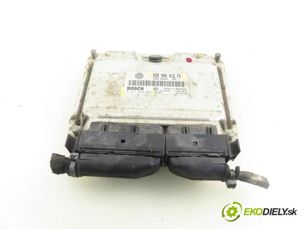SEAT LEON (1M1) HB 2002 81,00 1.9 TDI 110 - ASV 1896,00 Riadiaca jednotka Motor 038906012FK ; 0281010683