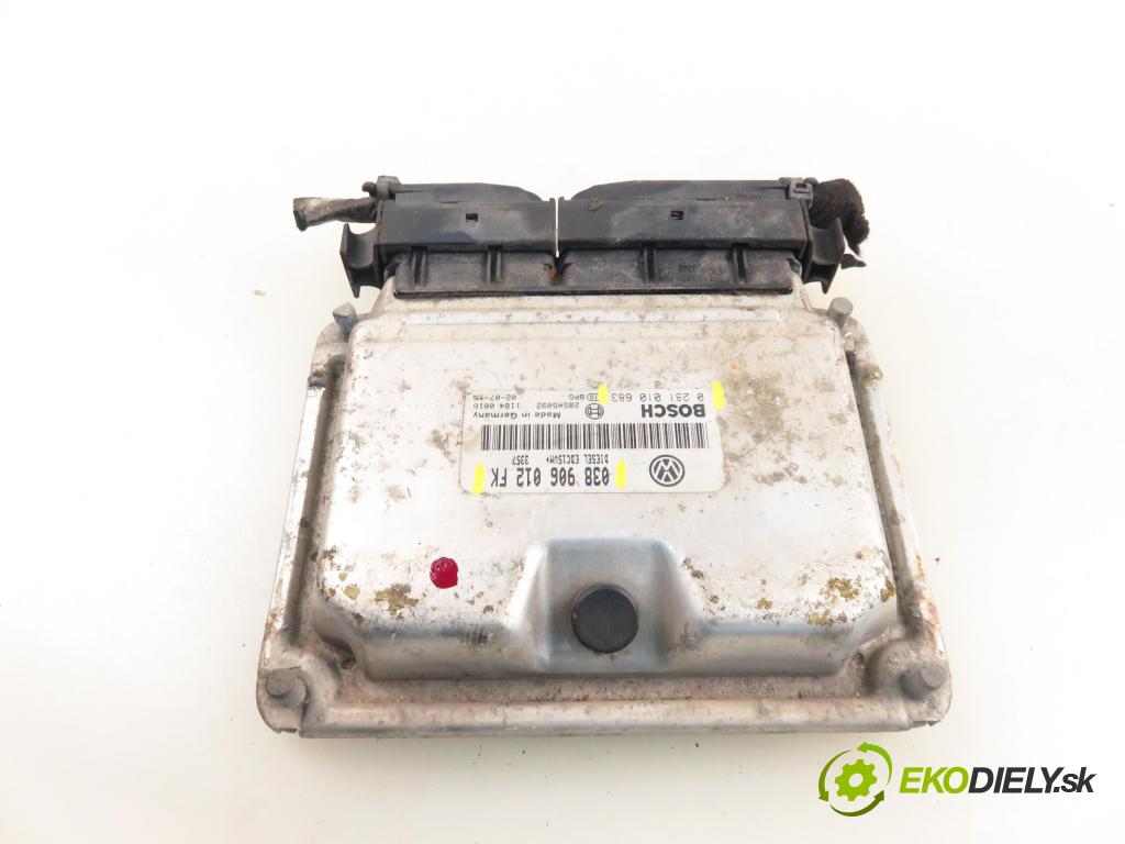 SEAT LEON (1M1) HB 2002 81,00 1.9 TDI 110 - ASV 1896,00 Riadiaca jednotka Motor 038906012FK ; 0281010683