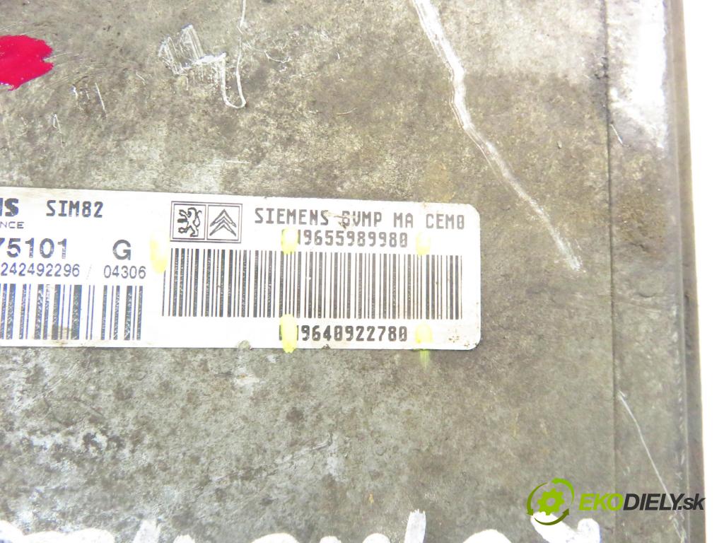 CITROEN C3 I (FC_) HB 2003 50,00 1.4 HDi 8V - 8HX 1398,00 Riadiaca jednotka prevodovky 9655989980 ; S118475101G ; 9640922780