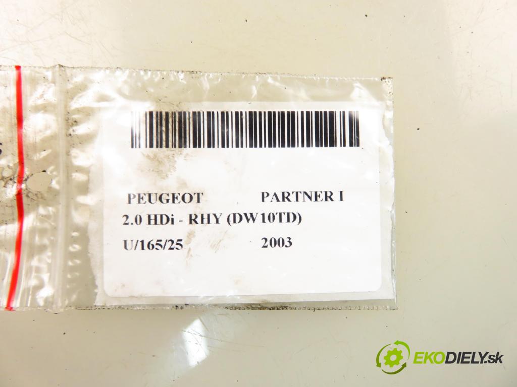 PEUGEOT PARTNER Skrzynia (5_, G_) FURGON 2003 66,00 2.0 HDi - RHY (DW10TD) 1997,00 vstrekovač 9636819380 (Vstrekovač paliva)