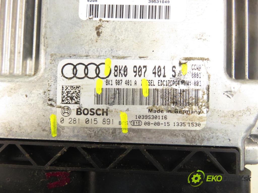 AUDI A4 (8K2, B8) SEDAN 2008 176,00 3.0 TDI quattro - CCWA 2967,00 Riadiaca jednotka Motor 8K0907401S ; 0281015891 ; 8K0907401A