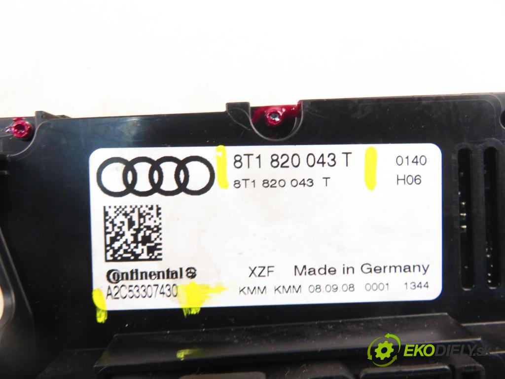 AUDI A4 (8K2, B8) SEDAN 2008 176,00 3.0 TDI quattro - CCWA 2967,00 Panel kúrenia KLIMATRONIK 8T1820043T ; A2C53307430
