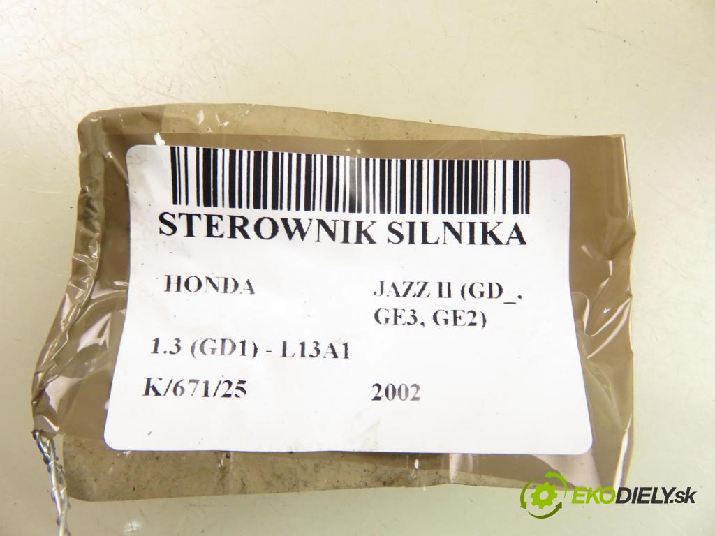 HONDA JAZZ II (GD_, GE3, GE2) HB 2002 61,00 1.3 (GD1) - L13A1 1339,00 Riadiaca jednotka Motor 37820PWAG02 ; 2153204711