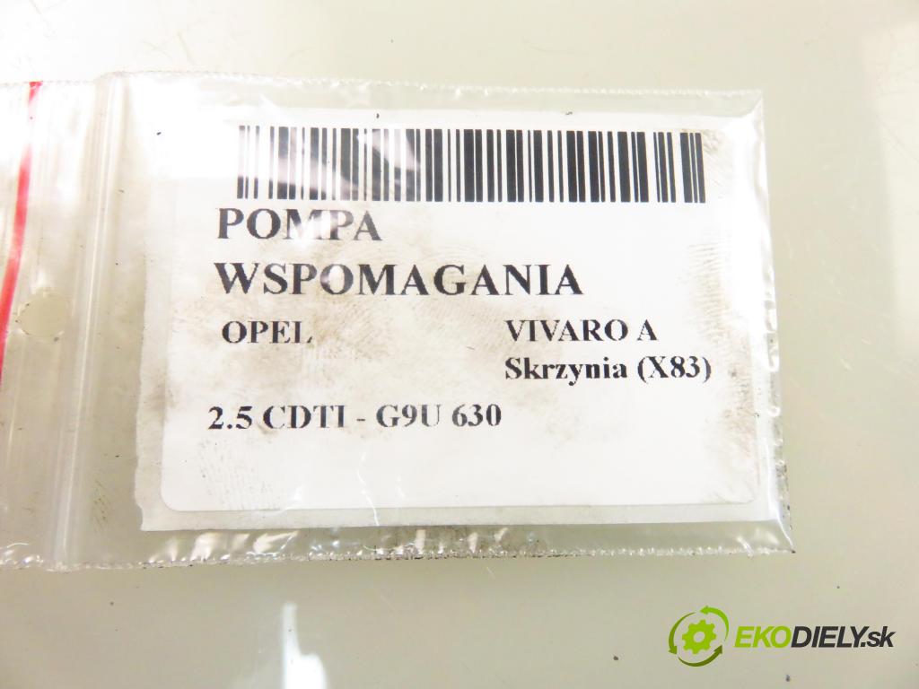 OPEL VIVARO A Skrzynia (X83) FURGON 2007 84,00 2.5 CDTI - G9U 630 2464,00 Pumpa servočerpadlo 26081335RR (Servočerpadlo, pumpa riadenia)