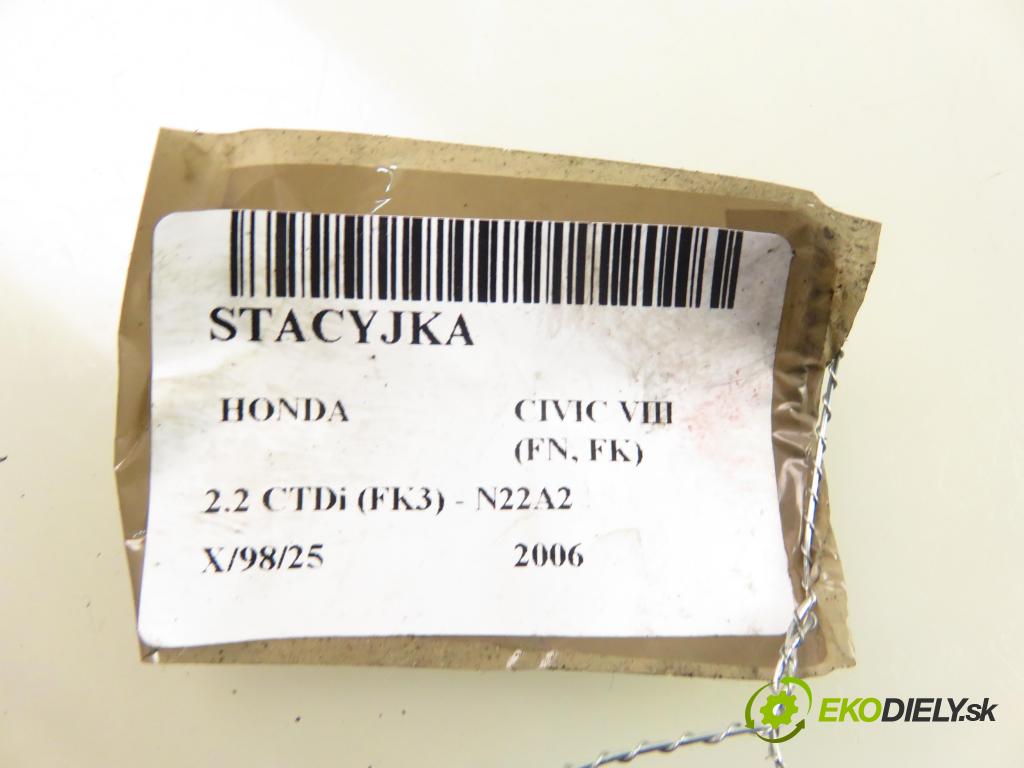 HONDA CIVIC VIII (FN, FK) HB 2006 103,00 2.2 CTDi (FK3) 140 - N22A2 2204,00 spinačka 39730SMGG010M1 (Spínacia skrinka)