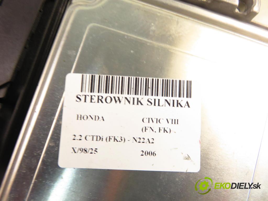 HONDA CIVIC VIII (FN, FK) HB 2006 103,00 2.2 CTDi (FK3) 140 - N22A2 2204,00 Riadiaca jednotka Motor 0281012660