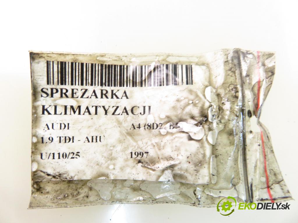 AUDI A4 (8D2, B5) SEDAN 1997 66,00 1.9 TDI - AHU 1896,00 KOMPRESOR: klimatizácie 5062310500 ; 8D0260805D (Kompresor klimatizácie)