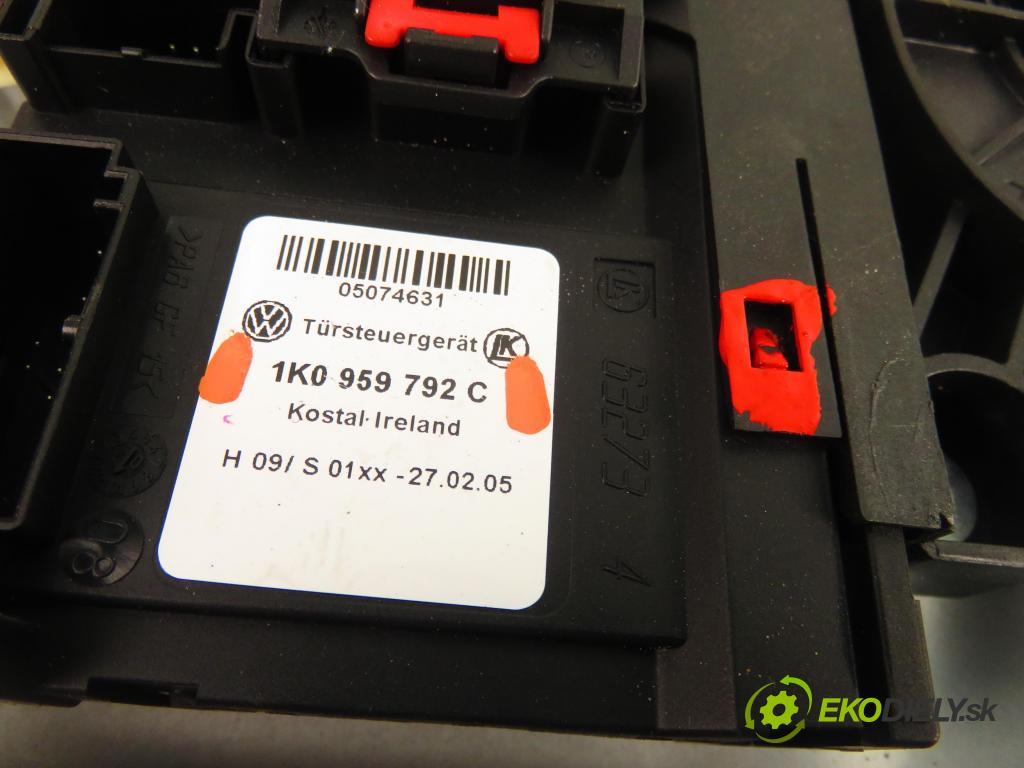 VW TOURAN (1T1, 1T2) MINIVAN 2005 77,00 1.9 TDI - BKC 1896,00 mechanismus oken PPE 1T1837730AE ; 1K0959792C ; 1T0959702