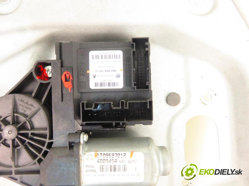 VW TOURAN (1T1, 1T2) MINIVAN 2006 103,00 2.0 TDI 16V 140 - BKD 1968,00 mechanismus oken 1T0959701B ; 1K0959793G