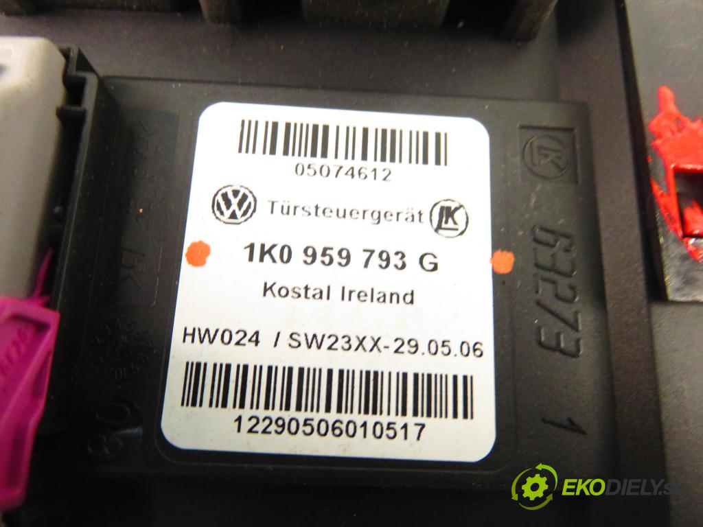 VW TOURAN (1T1, 1T2) MINIVAN 2006 103,00 2.0 TDI 16V 140 - BKD 1968,00 mechanismus oken 1T0959701B ; 1K0959793G