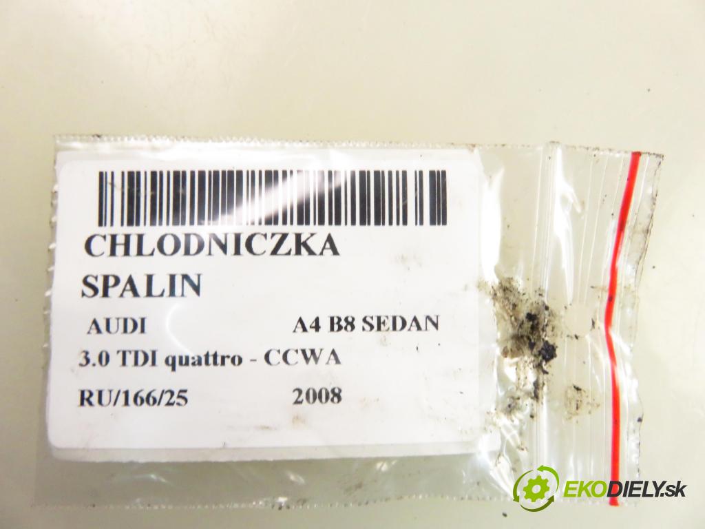 AUDI A4 (8K2, B8) SEDAN 2008 176,00 3.0 TDI quattro - CCWA 2967,00 Chladič spalín 059131515R ; 70110616 ; 059131502B