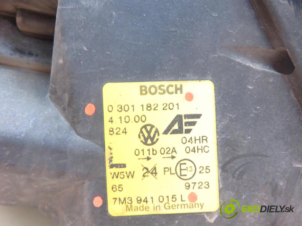 VW SHARAN (7M8, 7M9, 7M6) MINIVAN 2000 85,00 1.9 TDI PD 115 - AUY 1896,00 světlo LP 0301182201 ; 7M3941015L